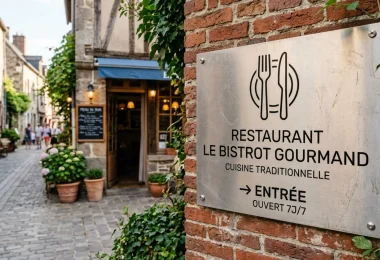 signaletique restaurant direction